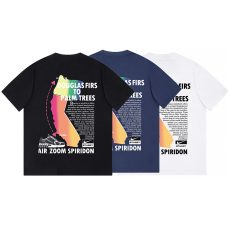 Pack 3 Remeras Gráficas Edición Limitada Nike x Stussy, Colores Blanco, Negro y Azul Marino