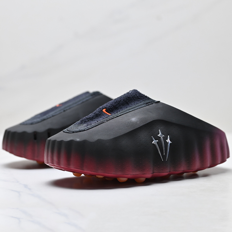 Sandalias Nike x NOCTA Mind 001 Iceman Edición Exclusiva Drake Negro-Borgoña - Imagen 5
