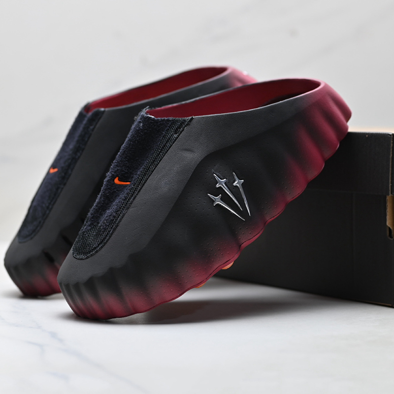 Sandalias Nike x NOCTA Mind 001 Iceman Edición Exclusiva Drake Negro-Borgoña