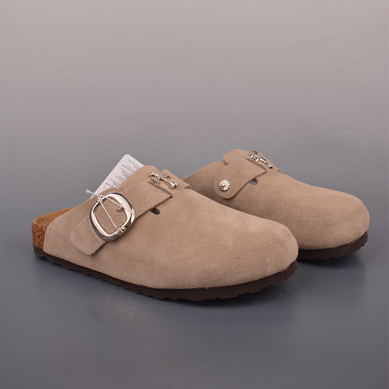 Sandalias Birkenstock × Chrome Hearts Caqui - Imagen 3