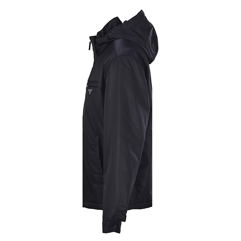 Chaqueta blusón Prada de nailon con capucha desmontable - Imagen 3