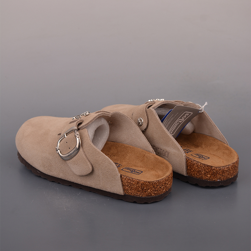 Sandalias Birkenstock × Chrome Hearts Caqui - Imagen 4