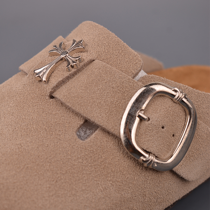 Sandalias Birkenstock × Chrome Hearts Caqui - Imagen 8