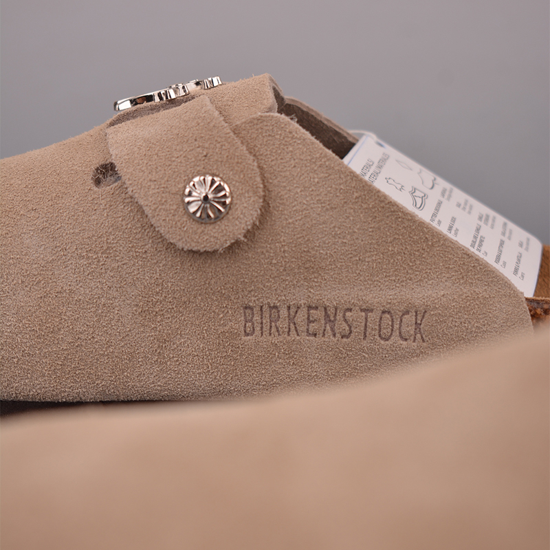 Sandalias Birkenstock × Chrome Hearts Caqui - Imagen 9