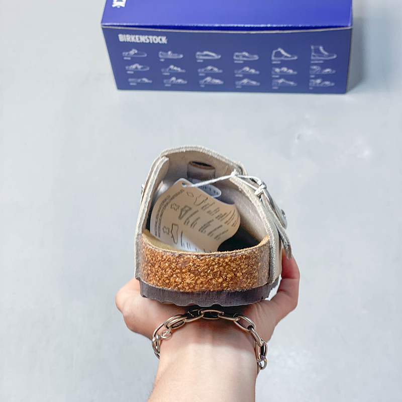 Sandalias Birkenstock × Chrome Hearts Beige - Imagen 5