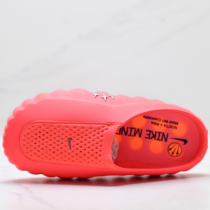 Sandalias Nike x NOCTA Mind 001 Iceman Edición Exclusiva Drake Rojo‑Coral - Imagen 4