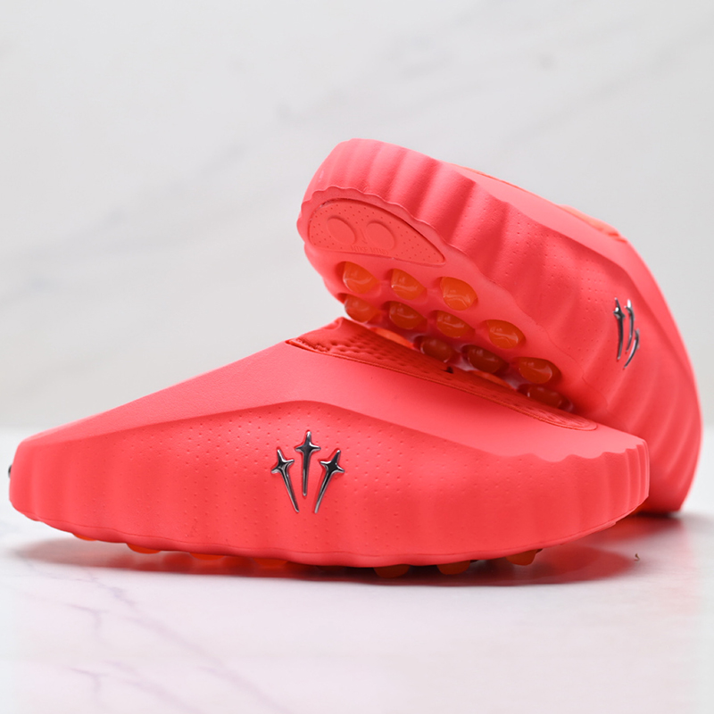 Sandalias Nike x NOCTA Mind 001 Iceman Edición Exclusiva Drake Rojo‑Coral - Imagen 7